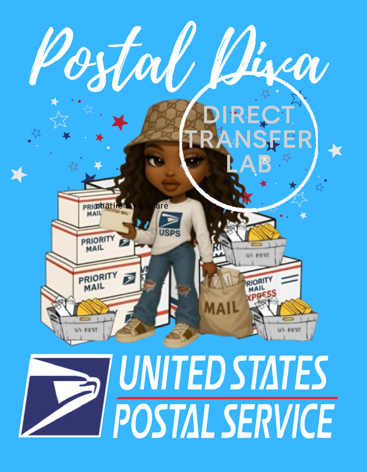 Postal Diva Postal DTF Print
