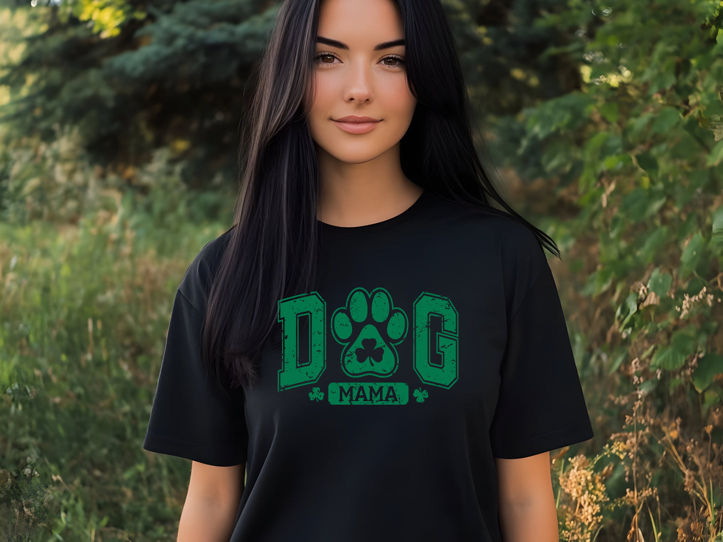 "Dog Mama" St. Patrick's Day DTF Green Print Edition