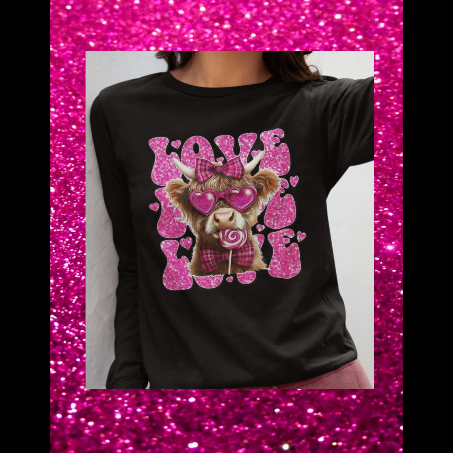 Brown Cow Love! Color DTF Transfer