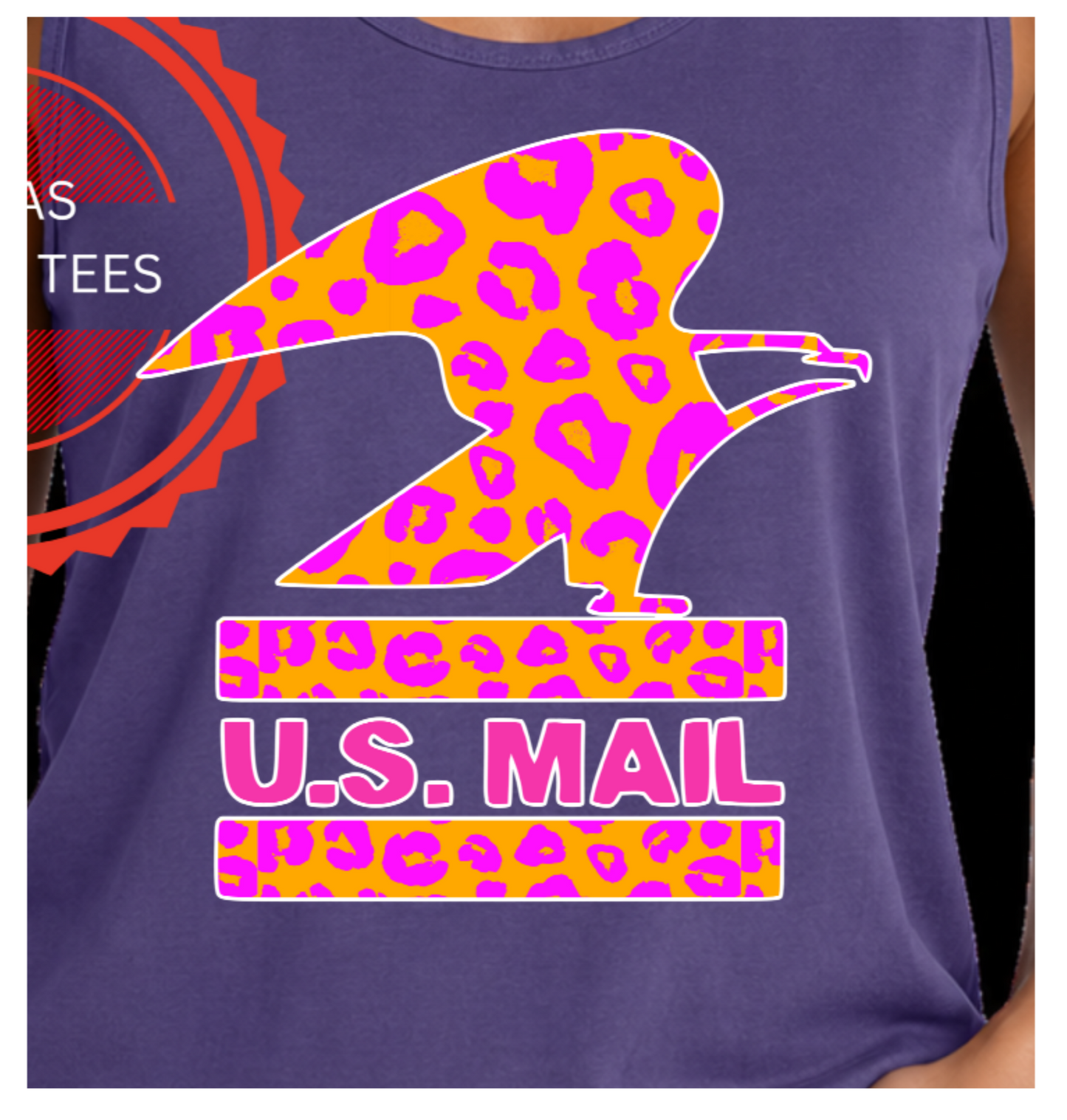 Postal Eagle, Orange and Pink leopard