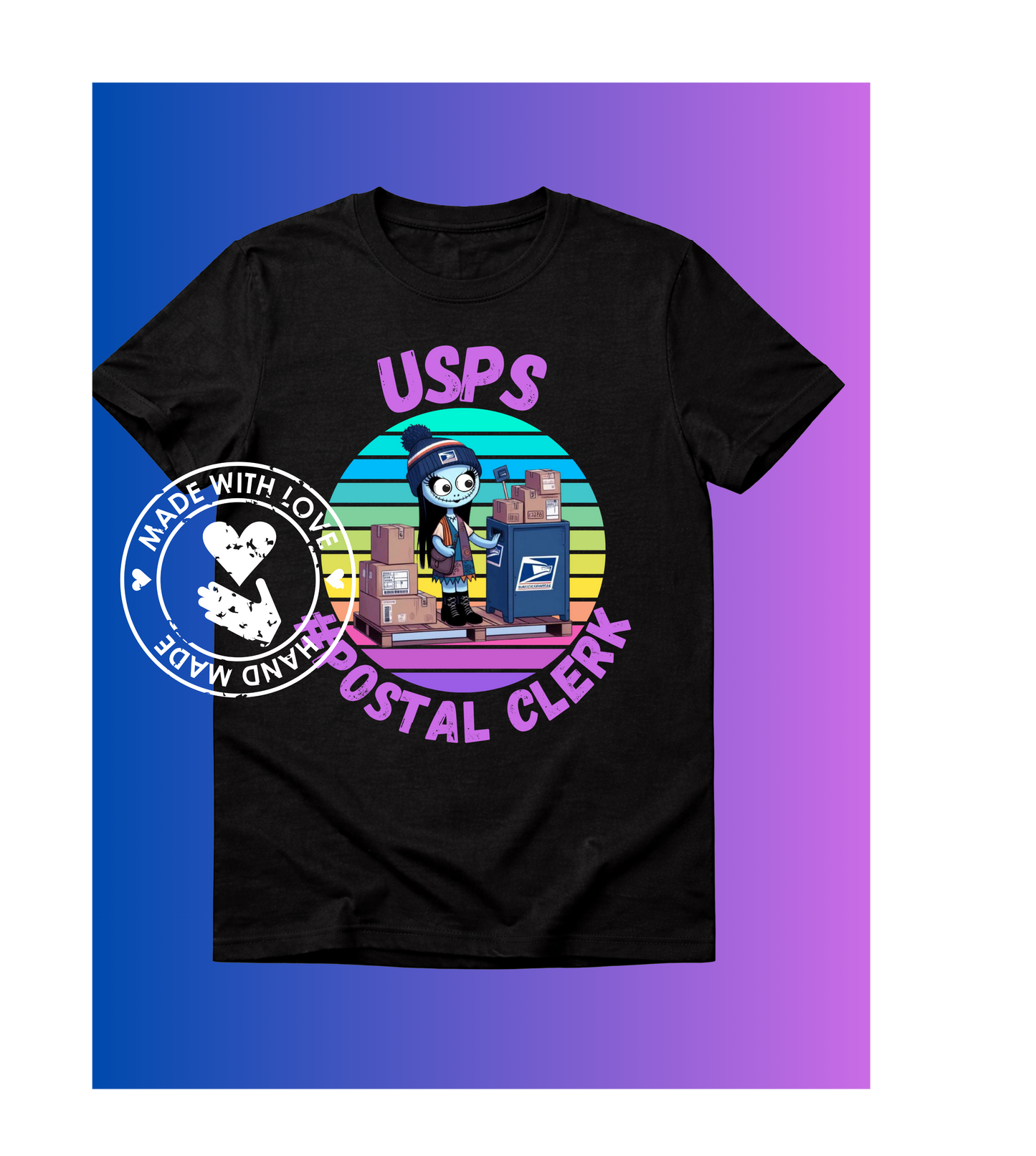 Sally Skellington, usps postal clerk