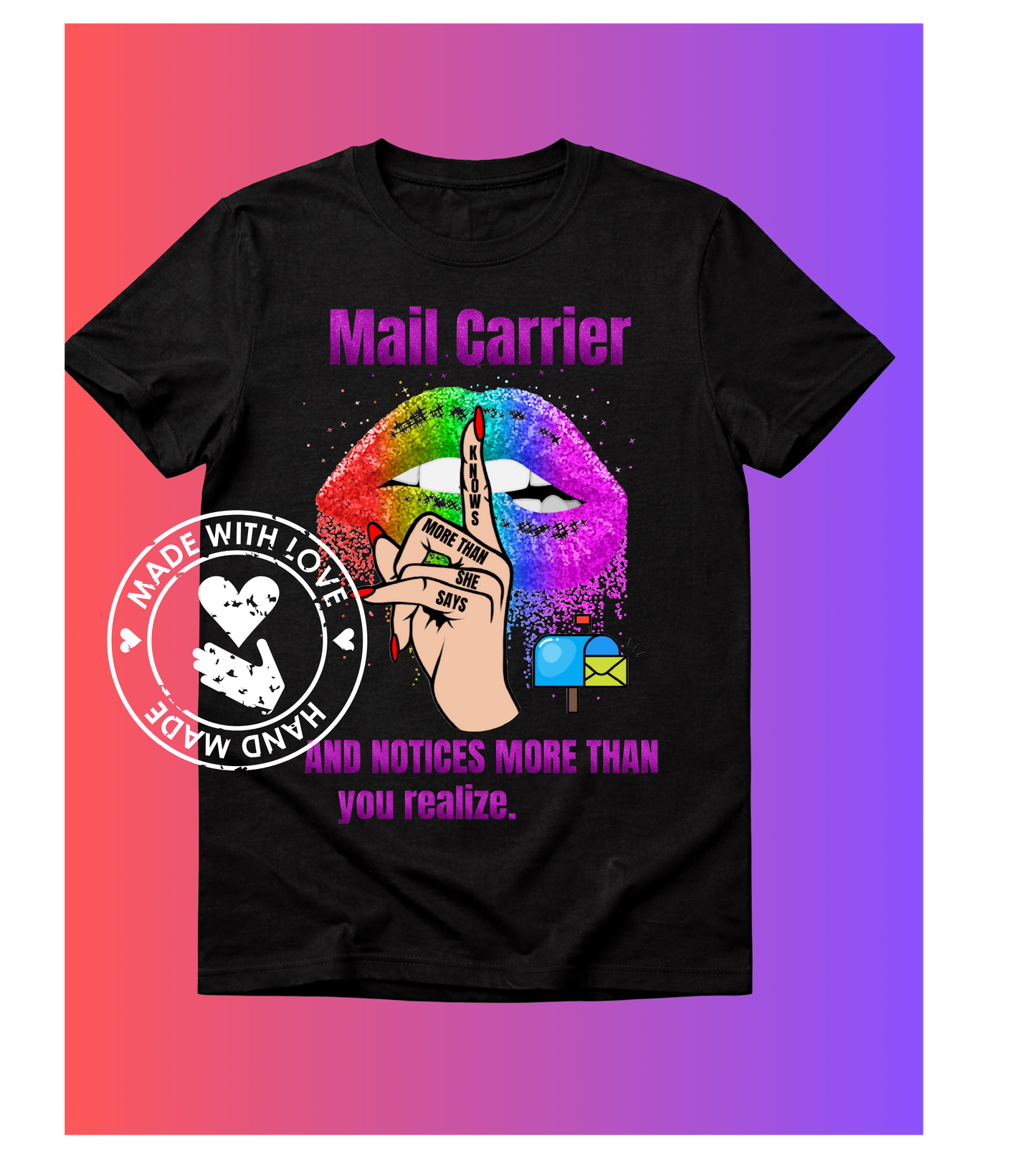 Mail Carrier, notices more than you realize, rainbow