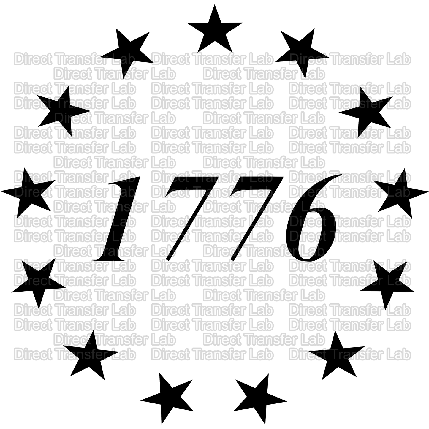 "1776" Birth of America Black Print Edition