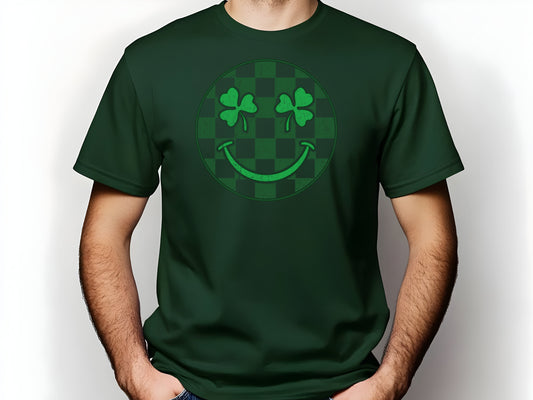 Smiley Face Clover St. Patrick's Day DTF Print