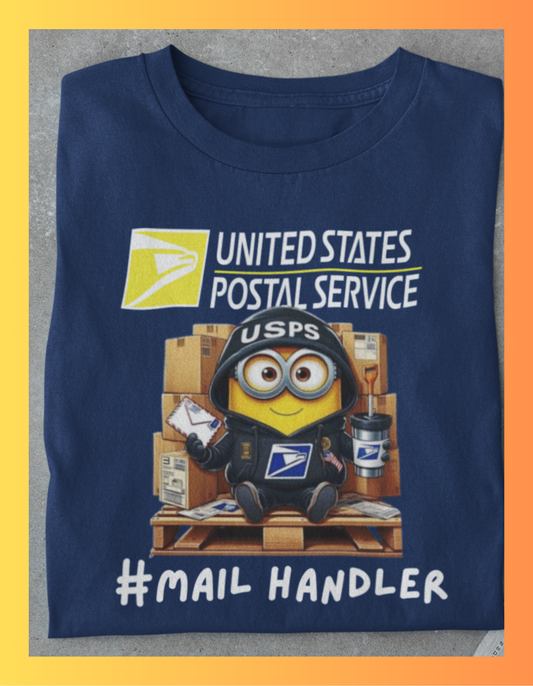 Postal Worker Mail Handler DTF Print