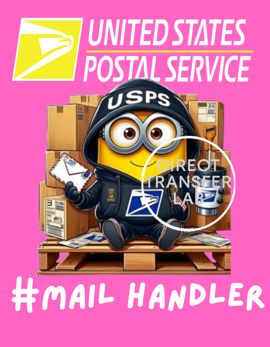 Postal Worker Mail Handler DTF Print