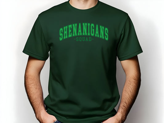 Shenanigans Squad St. Patrick's Day DTF Green Print Edition