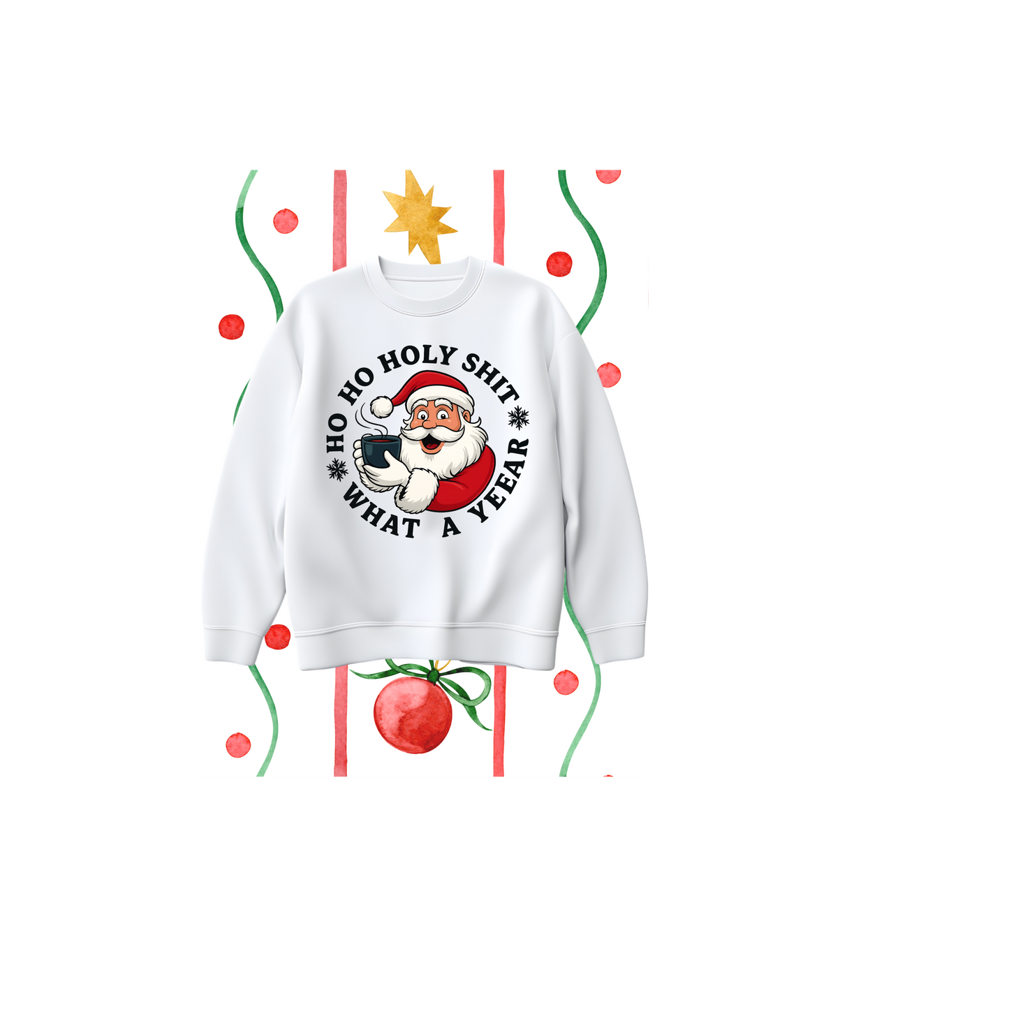 Ho Ho Holy Shit, What a Year  DTF Print