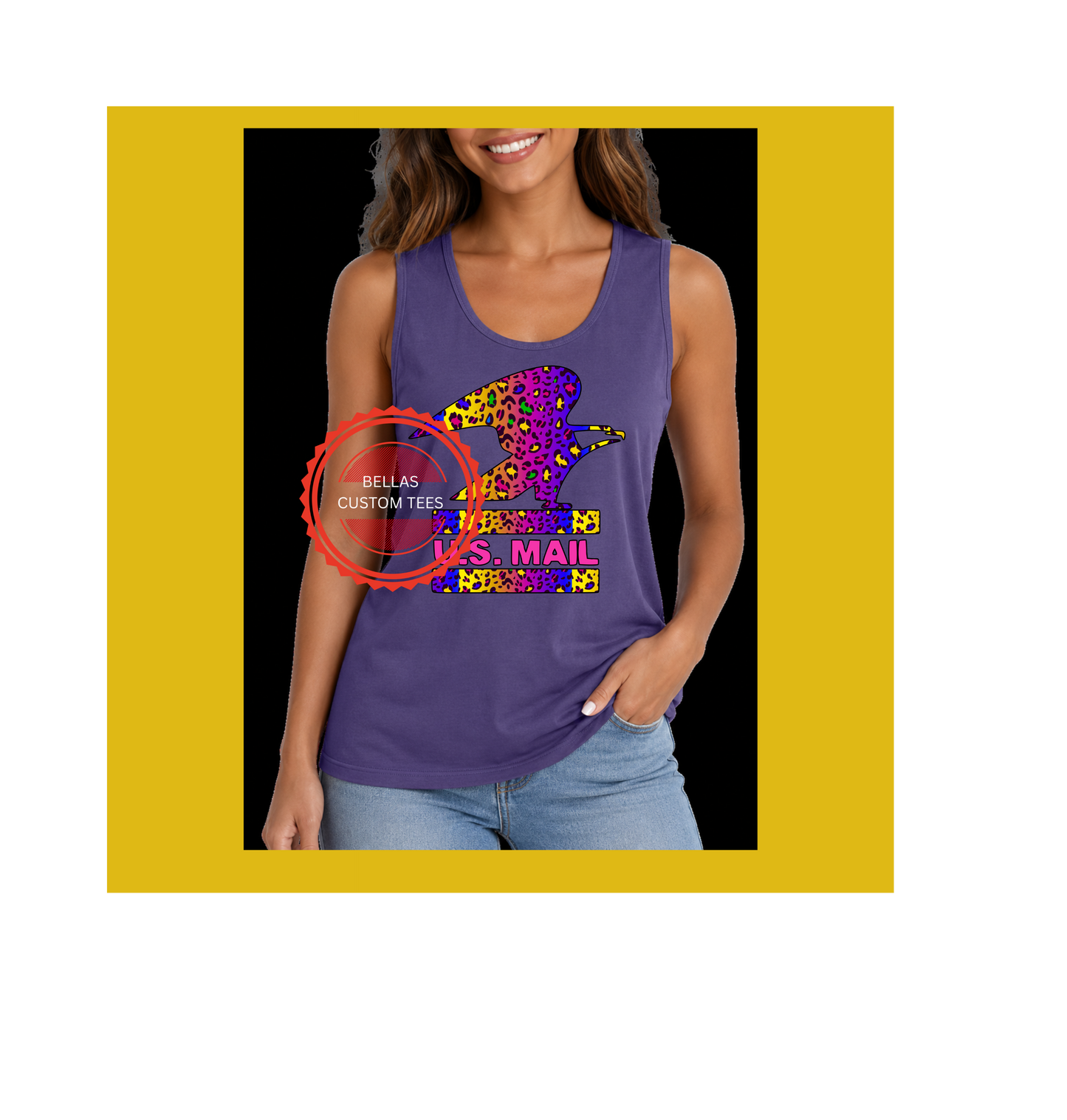 Postal Eagle, multi color leopard eagle