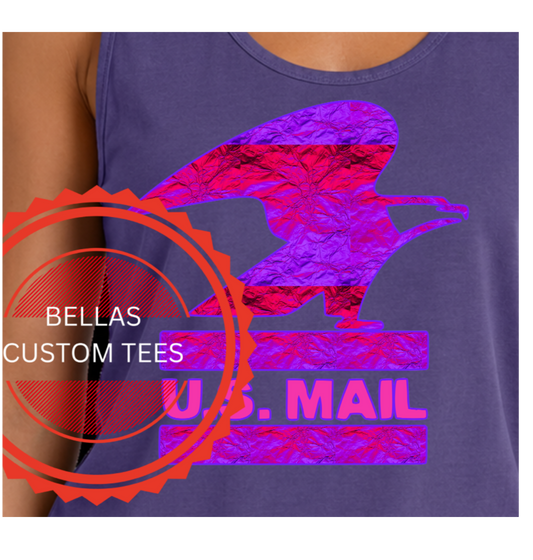 Postal Eagle, Purple and Pink Foil