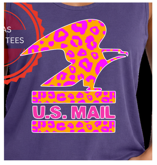 Postal Eagle, Orange and Pink leopard