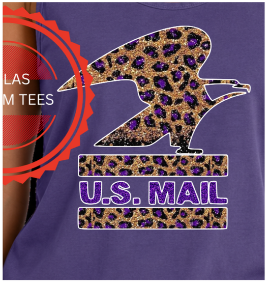Postal Eagle, Brown glitter leopard
