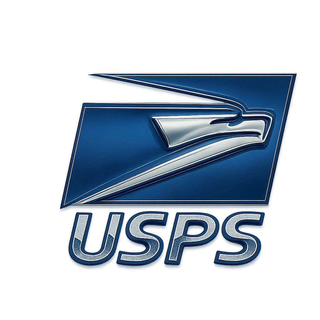 USPS Blue and Chrome logo – Direct Transfer Lab