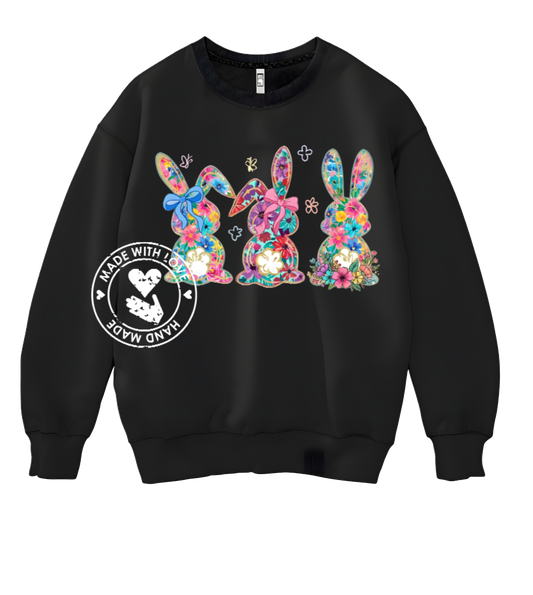 Floral Easter Bunnies