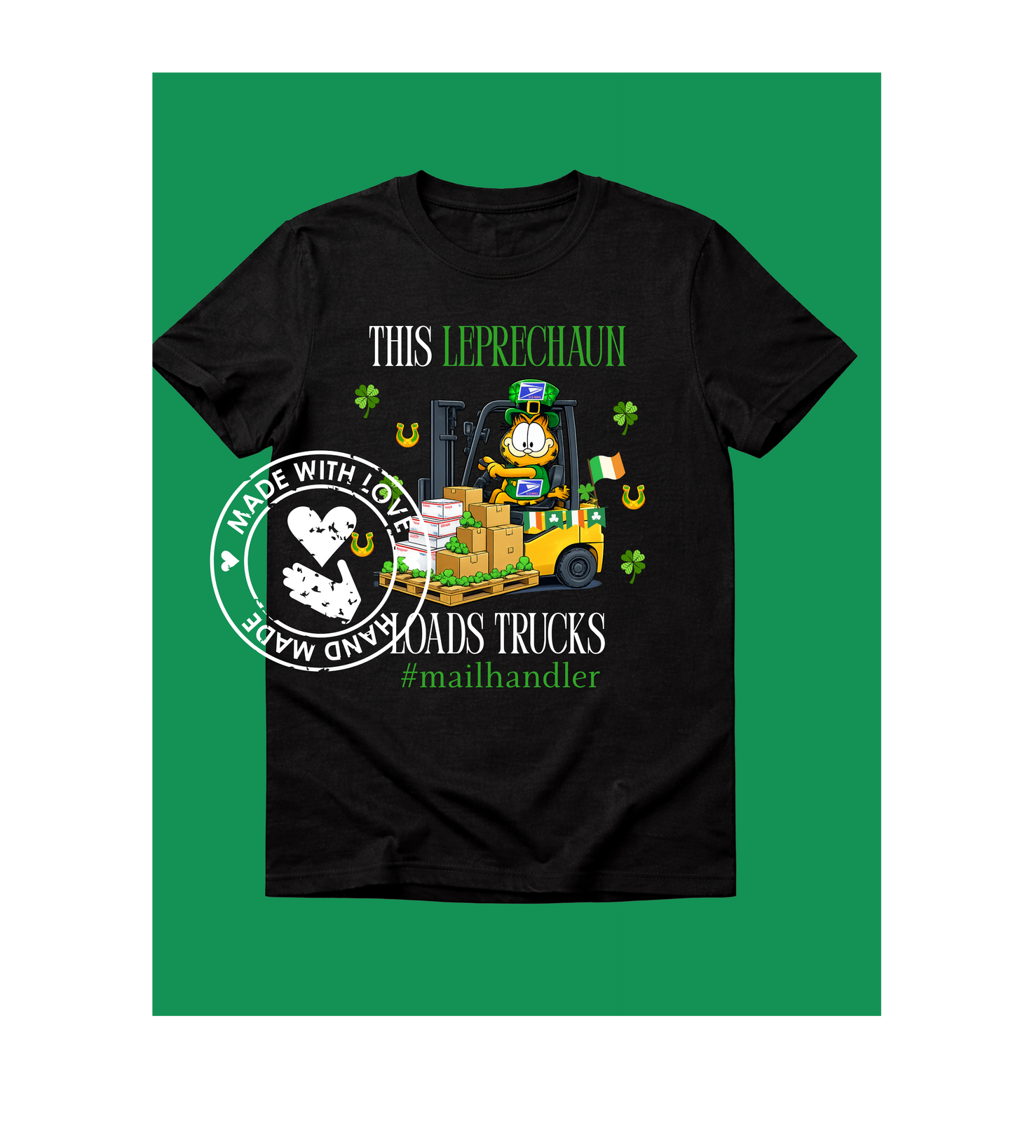 This leprechaun loads trucks