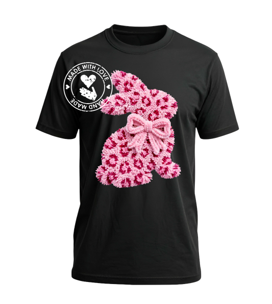 Pink yarn easter bunny